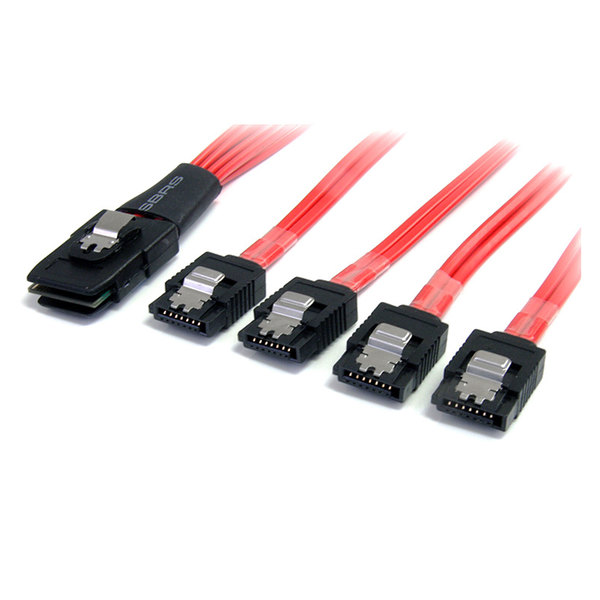 Startech.Com 50cm SAS Cable - SFF-8087 to 4x Latching SATA SAS8087S450